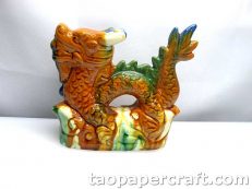 Ceramic Chinese Dragon Feng Shui Decoration (Medium Size)