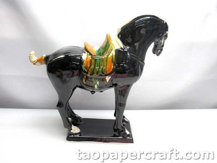 Ceramic Horse Feng Shui Decoration
