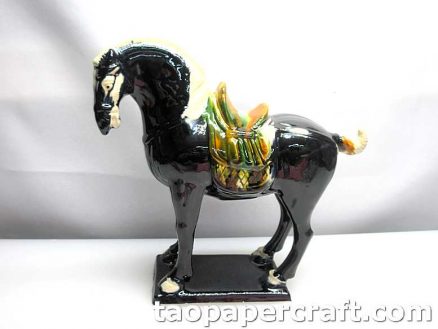 Ceramic Horse Feng Shui Decoration