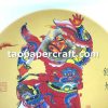 Ceramic Plate with Zhong Kui Deity Graphic