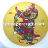 Ceramic Plate with Zhong Kui Deity Graphic