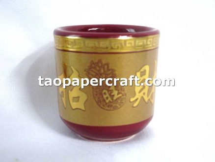 Chinese Style Worship Ceramic Cups Set of 3 中式奉水陶瓷杯3件