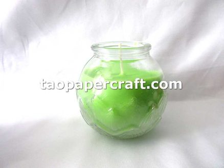Five Color Candles with Glass Candle Stands 五色蠟燭帶玻璃燭台