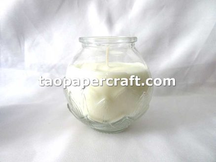 Five Color Candles with Glass Candle Stands 五色蠟燭帶玻璃燭台