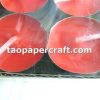 Red Round Small Candle Box of 100 紅色圓形小蠟燭100支