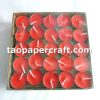 Red Round Small Candle Box of 100 紅色圓形小蠟燭100支