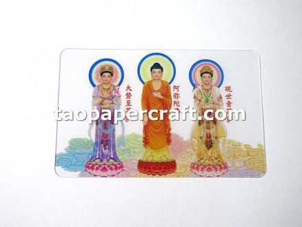 Three Saints of the West Graphic Semi Transparent PVC Collectible Card 西方三聖形象半透明PVC收藏卡