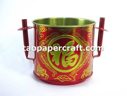 Traditional Chinese Incense Stick Burner Holder Stand with 2 Candles Holders 傳統中式香爐帶燭台