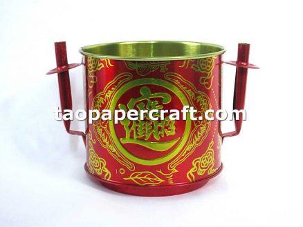 Traditional Chinese Incense Stick Burner Holder Stand with 2 Candles Holders 傳統中式香爐帶燭台